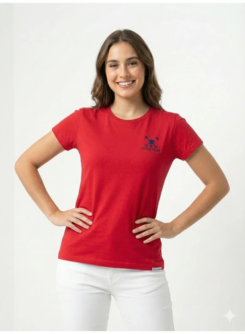 Polo Play Girls Graphic T-shirt -RED